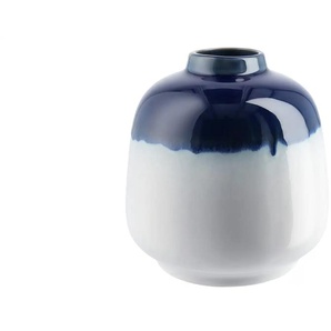 Vase   ¦ blau ¦ Steingut ¦ Maße (cm): H: 15  Ø: 14.5