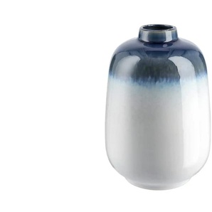 Vase   ¦ blau ¦ Steingut ¦ Maße (cm): H: 22,5  Ø: 15.5