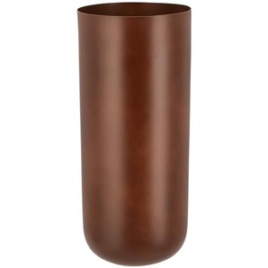 Vase   ¦ braun ¦ Metall ¦ Maße (cm): H: 28  Ø: 12