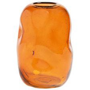 Vase Bubble glas orange / Recycling-Glas - Ø 13 x H 22 cm - & klevering - Orange