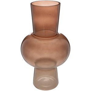 Vase Cloudy Glas, Bernstein, H.40 cm