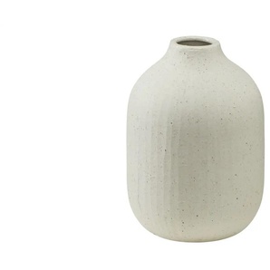 Vase - creme - Steingut - 17 cm - [12.0] | Möbel Kraft