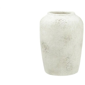 Vase - creme - Steinzeug - 25 cm - [18.0] | Möbel Kraft