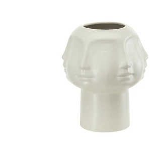 Vase  Face - grau - Porzellan - 21 cm - [18.0] | Möbel Kraft