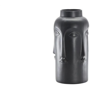 HOME STORY Vase Face - schwarz - Porzellan - 49,8 cm - 24.5 | Möbel Kraft