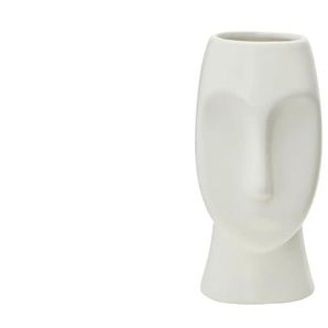 Vase  Face - weiß - Porzellan - 15,8 cm - [9.6] | Möbel Kraft