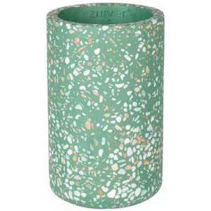 Vase Fajen aus Terrazzo in grün
