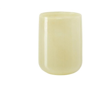 Vase   ¦ gelb ¦ Glas ¦ Maße (cm): H: 23  Ø: 18