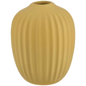 Vase - gelb - Steinzeug - 10,2 cm - [8.0] | Möbel Kraft
