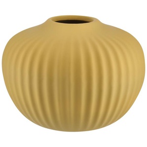 Vase   ¦ gelb ¦ Steinzeug ¦ Maße (cm): H: 11  Ø: 15