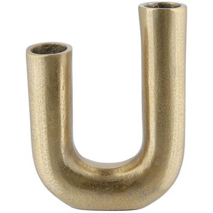Vase - gold - Aluminium - 15 cm - 20,5 cm - 5 cm | Möbel Kraft