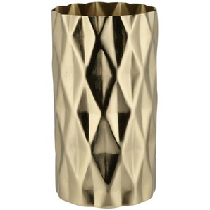 Vase - gold - Metall - 23 cm - [13.0] | Möbel Kraft