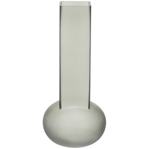 Vase - grau - Glas - 34 cm - [16.0] | Möbel Kraft