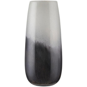 Vase, Grau, Glas, bauchig, 36 cm, zum Stellen, Dekoration, Vasen, Glasvasen