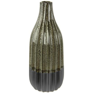Vase, Grau, Keramik, 12x30 cm, Dekoration, Vasen, Keramikvasen