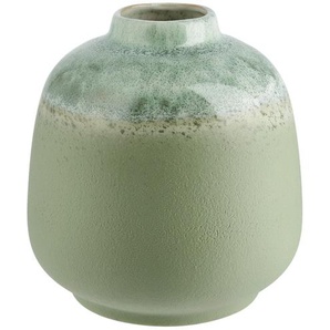 Vase - grau - Steingut - 15,5 cm - [13.0] | Möbel Kraft