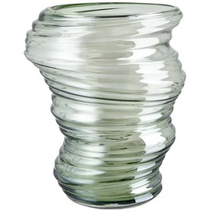 Vase - grün - Glas - 25,5 cm - [20.8] | Möbel Kraft
