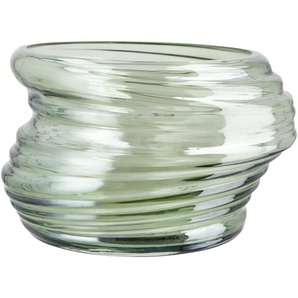 Vase   ¦ grün ¦ Glas ¦ Maße (cm): H: 12,5  Ø: 20.5