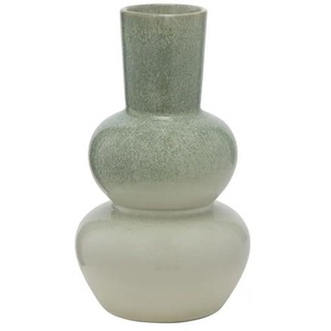 Vase - grün - Steinzeug - 20,8 cm - [12.0] | Möbel Kraft