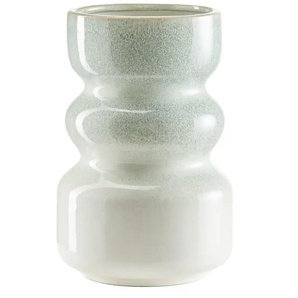 Vase - grün - Steinzeug - 20 cm - [13.5] | Möbel Kraft