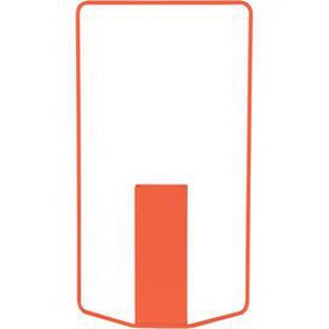 Vase Itac metall orange / Rechteckig - L 34 x H 62 cm - Fermob - Orange