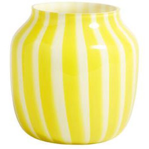 Vase Juice glas gelb / Niedrig - Ø 22 x H 22 cm - Hay - Gelb