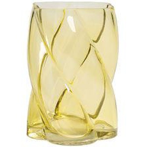 Vase Marshmallow glas gelb / Ø 13.5 x H 19,5 cm - & klevering - Gelb