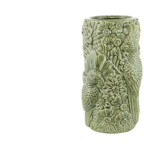 Vase Papagei - grün - Keramik - 15,5 cm - 28 cm | Möbel Kraft