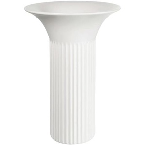 Vase, Porzellan, weiß, 21 cm