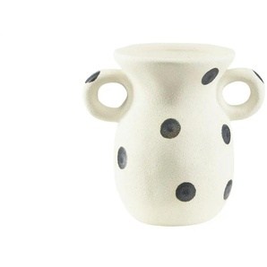 Vase Punkte - creme - Steinzeug - 15 cm - [16.0] | Möbel Kraft