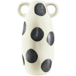Vase Punkte   ¦ creme ¦ Steinzeug ¦ Maße (cm): H: 35  Ø: 20