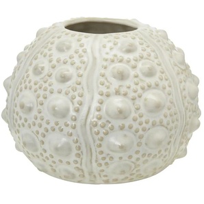 Vase  Seeigel ¦ beige ¦ Porzellan ¦ Maße (cm): H: 9,5  Ø: 13
