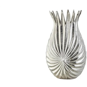 Vase - silber - Metall - 18 cm | Möbel Kraft