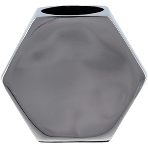 Vase - silber - Stahl - 12,5 cm - 11 cm - 6 cm | Möbel Kraft