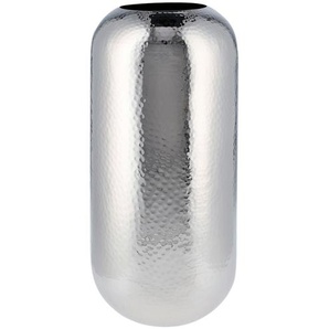 Vase   ¦ silber ¦ Stahl ¦ Maße (cm): H: 40  Ø: 20