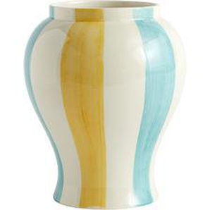 Vase Sobremesa Large keramik gelb grün / Ø 19 x H 25 cm - Steinzeug - Hay - Grün