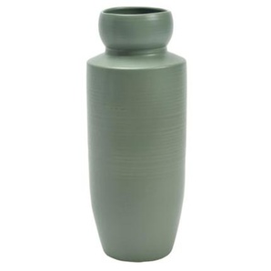 Vase Steingut, grün, 32 cm
