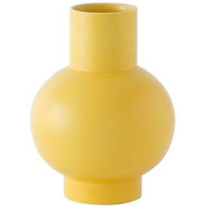 Vase Strøm Large keramik gelb / H 24 cm - Keramik / Handgefertigt - raawii - Gelb