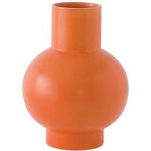 Vase Strøm Small keramik orange / H 16 cm - Keramik / Handgefertigt - raawii - Orange