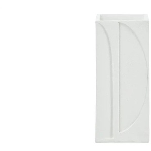 Vase Style - weiß - Steinzeug - 11,2 cm - 25,2 cm - cm 11,2 | Möbel Kraft