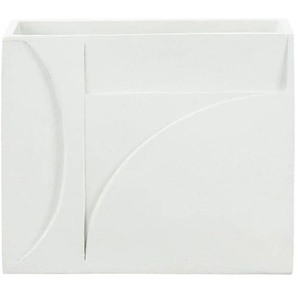 Vase Style - weiß - Steinzeug - 25,2 cm - 20,5 cm - cm 9,3 | Möbel Kraft