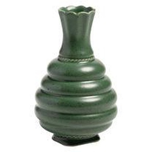 Vase Tudor keramik grün / Ø 9.5 x H 15 cm - Porzellan - & klevering - Grün