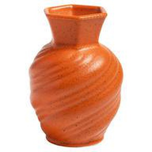 Vase Tudor keramik orange / Ø 9 x H 12 cm - Porzellan - & klevering - Orange