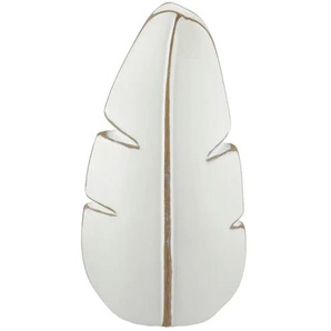 Vase | weiß | Polyresin (Kunstharz) | 13 cm | 25 cm | cm 5,5 |
