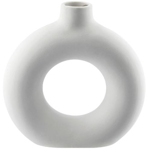 Vase   ¦ weiß ¦ Porzellan ¦ Maße (cm): B: 15,5 H: 16 T: 4.5
