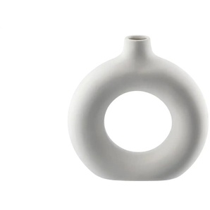 Vase   ¦ weiß ¦ Porzellan ¦ Maße (cm): B: 21 H: 21,3 T: 6.0