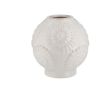 Vase - weiß - Steinzeug - 18 cm - 17.5 | Möbel Kraft