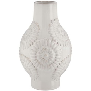 Vase   ¦ weiß ¦ Steinzeug ¦ Maße (cm): H: 28,5  Ø: 17.5