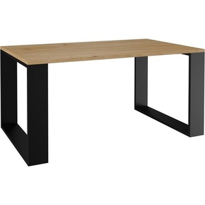 VBChome Kaffeetisch 90 x 58 x 50 cm Eiche Artisan - Schwarz Couchtisch Wohnzimmertisch Teetisch Beistelltisch Sofatisch Modern Wohnzimmer Büro Eiche Artisan - Schwarz