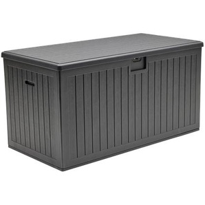 VELIO Aufbewahrungsbox 72x140, schwarz mit Holzmaserung, Material: Polypropylen-Kunststoff